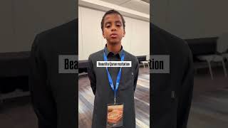 Beautiful recitation by one of the Quran competition participants at the 2025 MN Muslim Convention!
