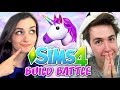 Sims 4 Build Battle VS Challenge!! (Unicorn Edition) w/ Oli