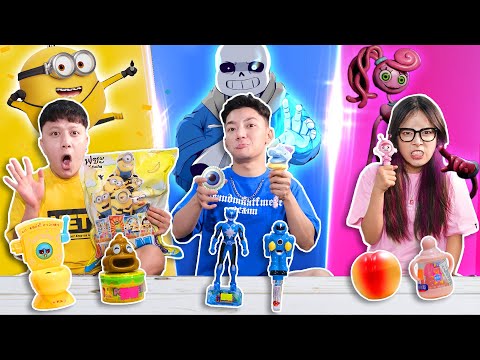 Video Thử Thách Ăn Đồ Ăn & Cắm Trại Theo Màu Nhân Vật Sans,... - youtube