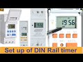 How to program the majortech mtd8 digital din rail timer  time day and timers toptronic tddgt