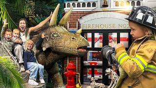 Educational Children’s Museum Adventure! 🚀 Airport, Bank, Fire Station & Dinosaur World Role Play!