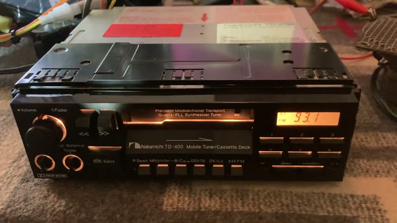 FS: Nakamichi TD-400 Mobile AM/FM Tuner Cassette for Sale - YouTube