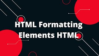 HTML Tutorial in Hindi #14 HTML Formatting Elements HTML