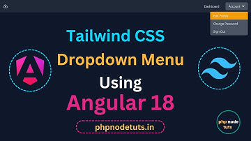 🧐Tailwind CSS Dropdown Menu using Angular 18 | Tailwind CSS Dropdown using Angular 18 | Angular 18