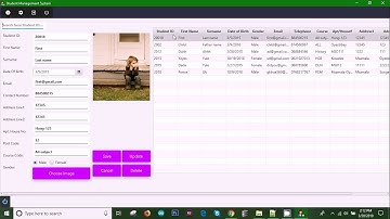 Student information system using javafx