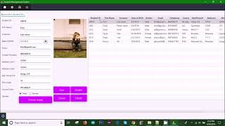 Student information system using javafx