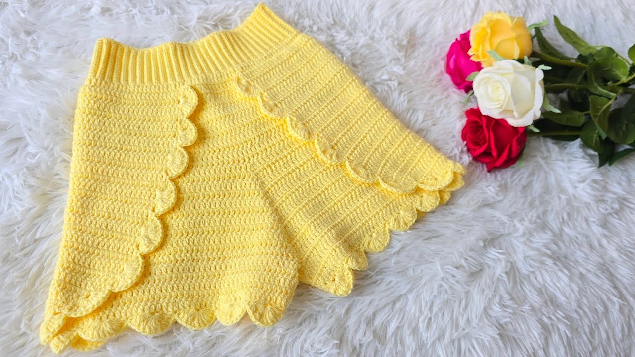 Short Tejido a Crochet Súper Cómodo y Fresco parte #2