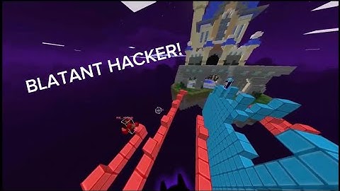 Beating a BLATANT HACKER In Hypixel THE BRIDGE!