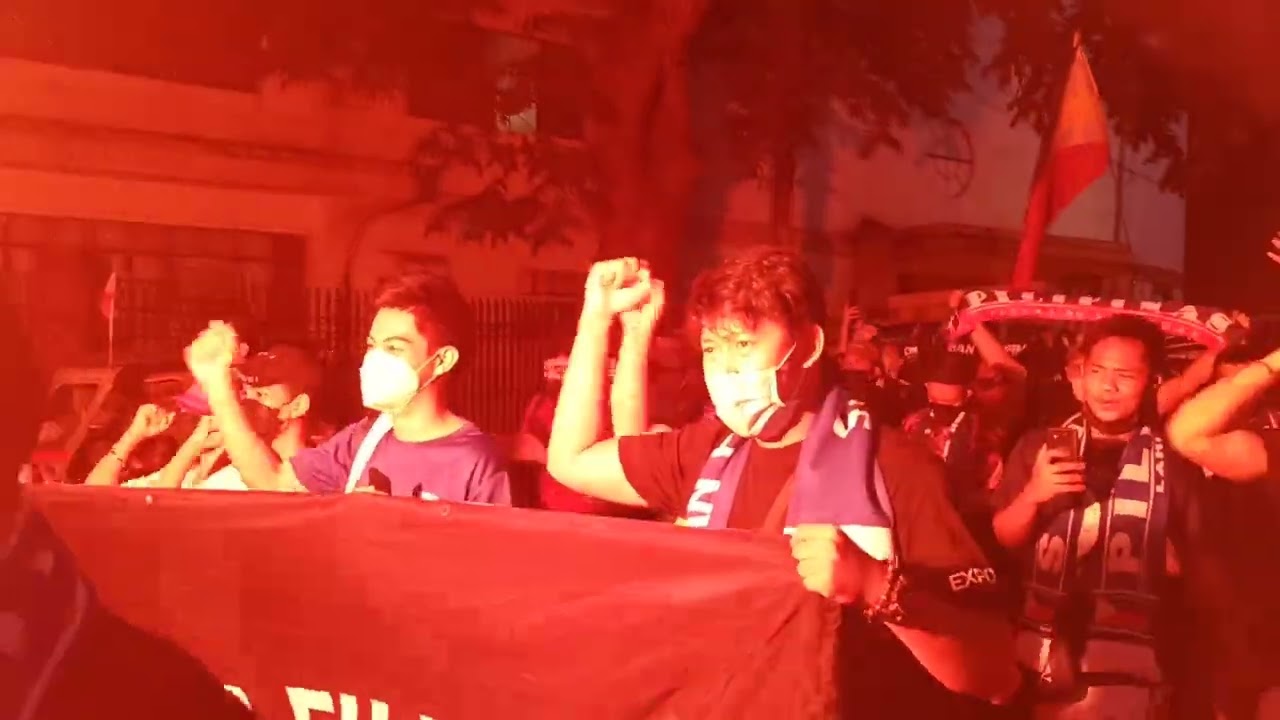 Ultras Filipinas - Corteo (2022 AFF Women's Championship)