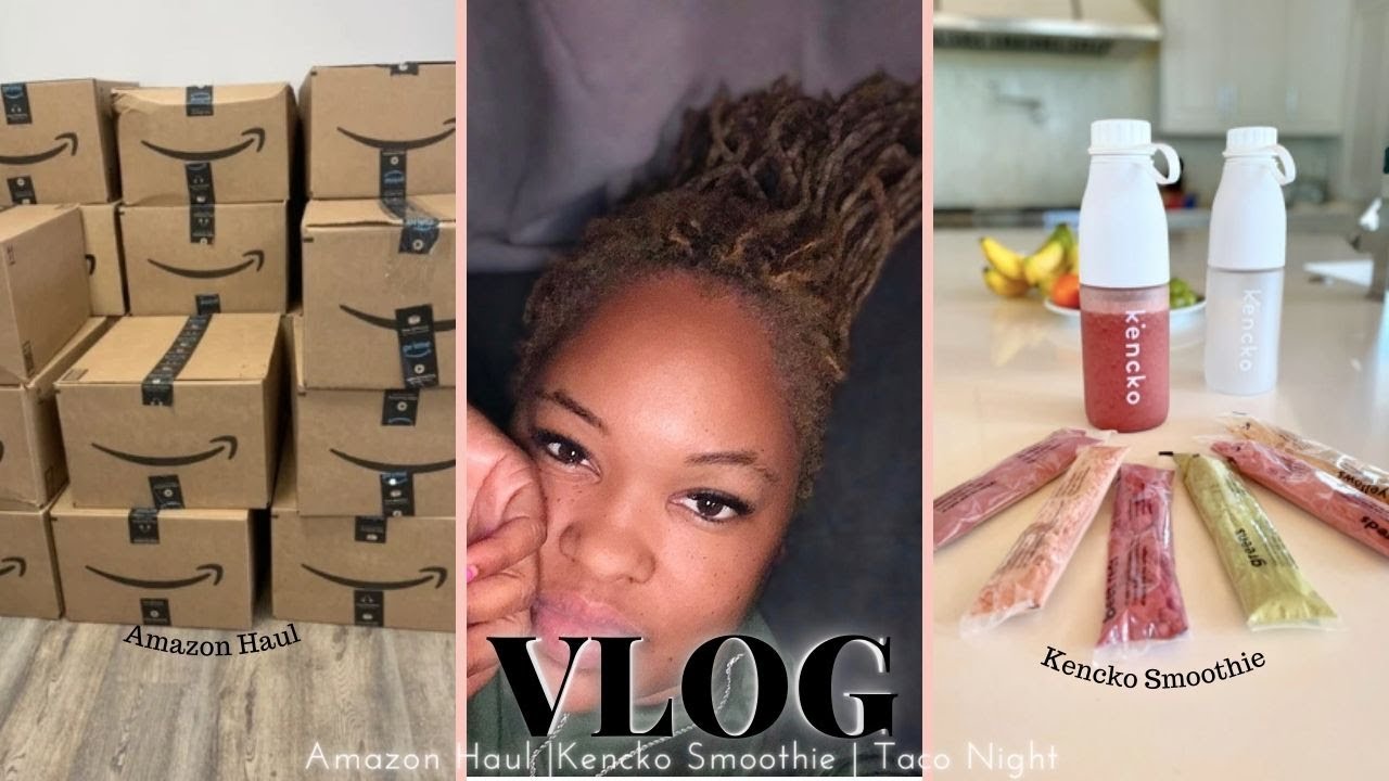 Vlog using AI for weight loss + Amazon haul + Kencko Smoothie + More