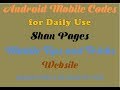 mobile codes for Daily Use