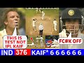 Mohammad kaif 64 runs vs warne  india vs australia 2nd test 2004 most shocking fight moment ever 