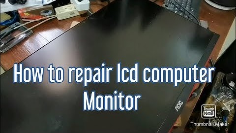 How to repair Lcd computer Monitor (AOC 24G2SE)