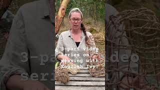 Free, sustainable weaving supplies! Yes please to English Ivy #basketry #creativeinspiration #diy
