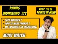 ALL You have to Know Before Joining B Tech || Engineering
