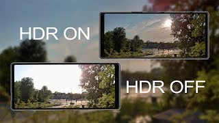 Sony Xperia 1 HDR ON VS HDR OFF