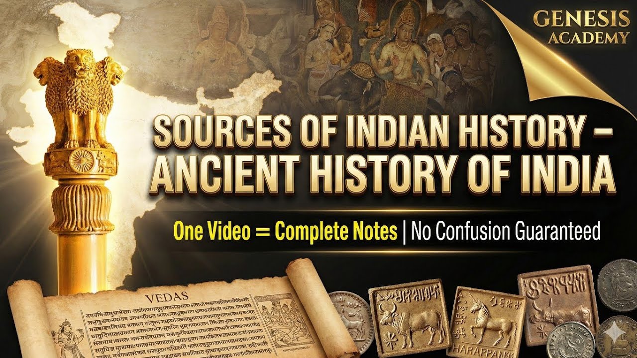 Sources of Indian History | Ancient History of India | One Video ...