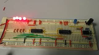 4 bit counter with 555 timer