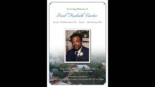 In Loving Memory of Errol Fredrick Carter