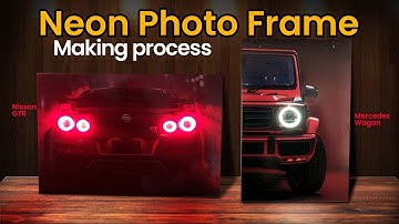 DIY Neon Light Frame Easy Making Tutorial | Neon photo frame #diy  #neonsign #neonlights #homedecor