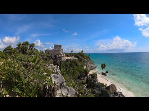 Vidéo: Site archéologique de Tulum sur la Riviera Maya