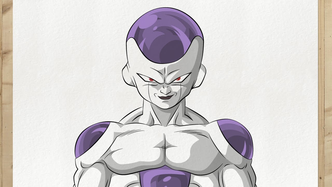 Como desenhar o Freeza de Dragon Ball Z - Curso de Desenho - Eu que Desenhei