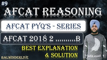 Afcat 2025 Reasoning Previous year reasoning questions|AFCAT 2018 2 #afcatreasoning #afcat2025#afcat