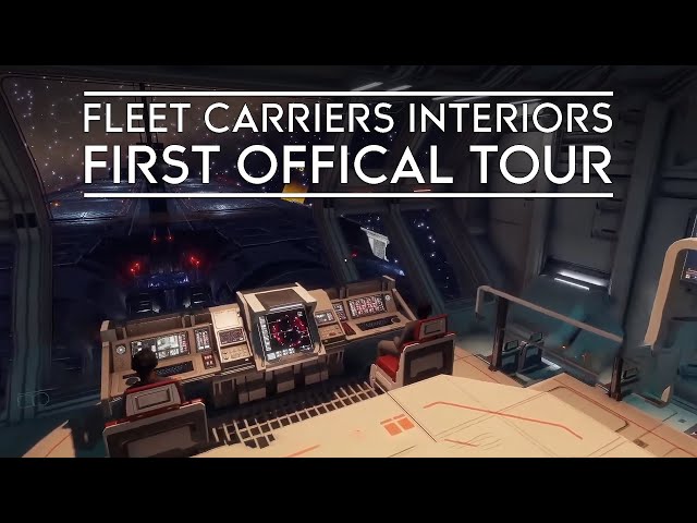 Elite Dangerous carrier interiors have shops, NPCs, and crew quarters