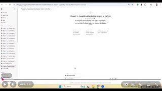 Capability Map Builder Using AI