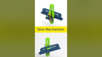 Sine Mechanism #cad #fusion360 #solidworks #mechanism #mechanical #engineering #3ddesign #3d