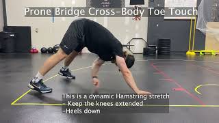 Prone Bridge Cross Body Toe Touch