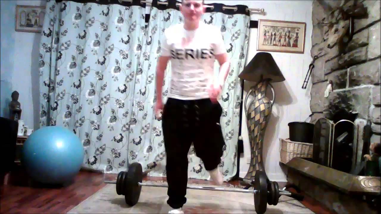 How to get strong legs for football - Barbell Deadlift ...