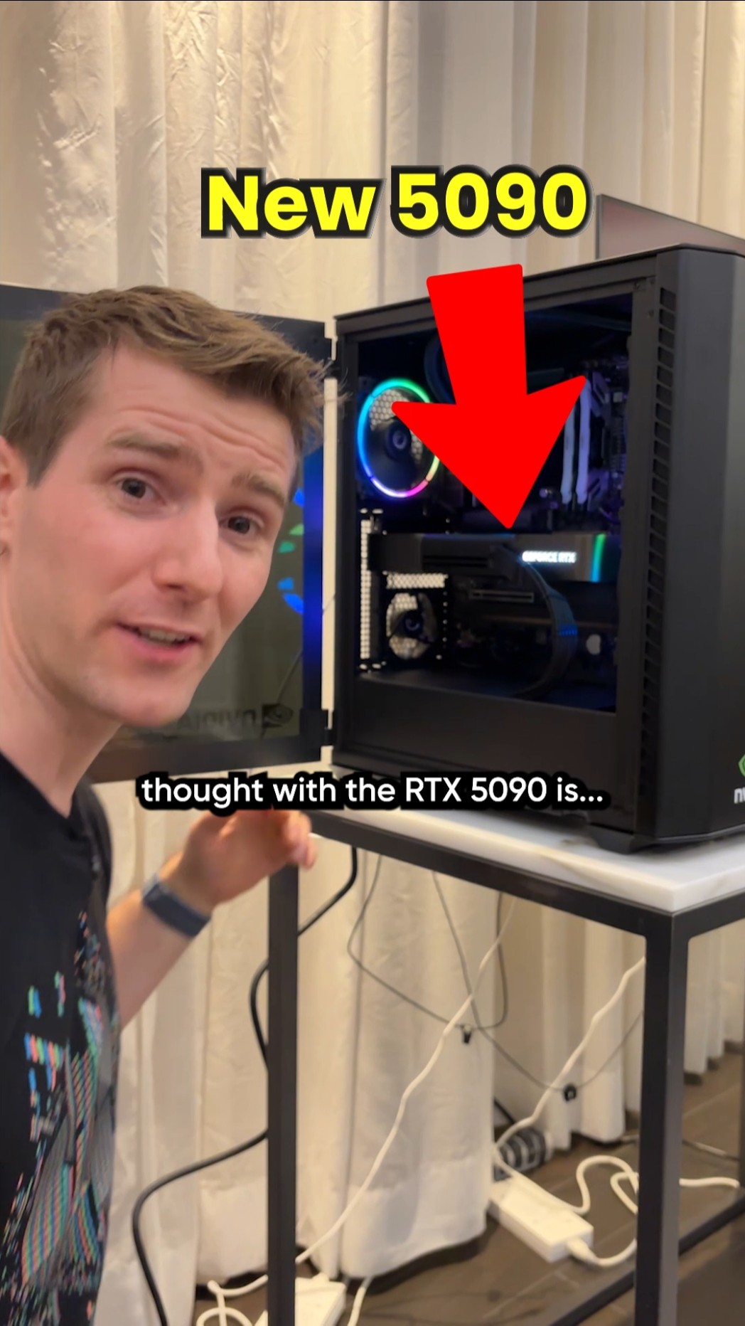 First to see Nvidia 5090 in person!
