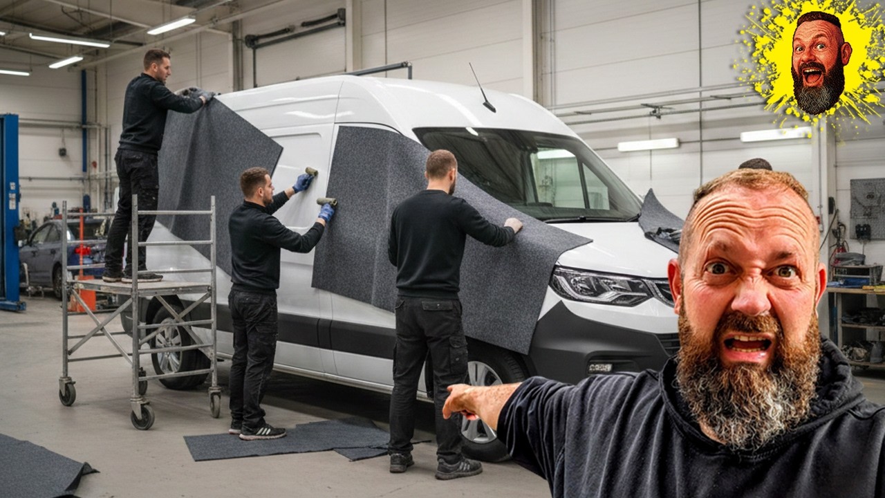 Elektro Transporter Ausbau (filzen und Regale) #3