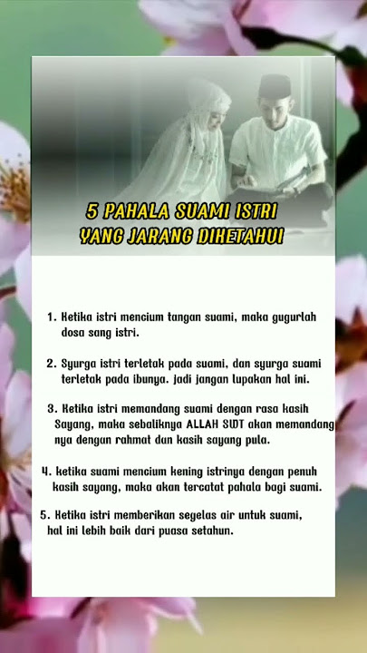 Sunnah suami istri.| kata-kata bijak.| nasehat rumah tangga. #nasehatpendek #menyenangkansuami