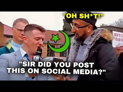 Tommy Robinson CONFRONTS Muslim Imam Then FORCED To Shut The Cameras 