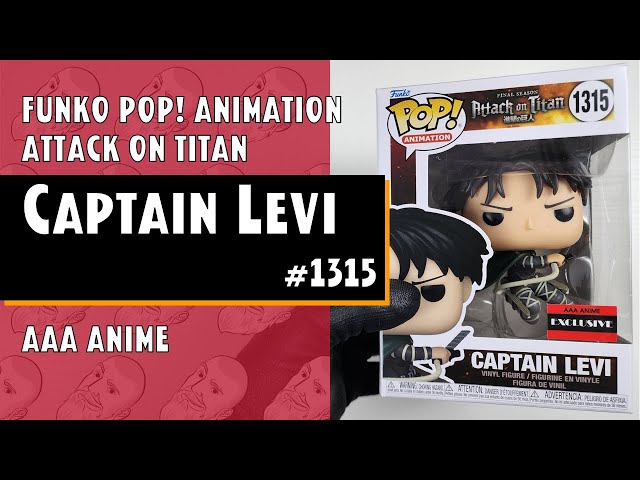 Figurine Captain Levi / Attack On Titan / Funko Pop Animation 1315 /  Exclusive AAA Anime