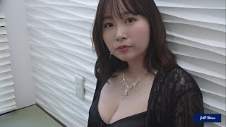 Kawai Asuna Japanese Idol In A Stunning Black Dress - Eye-Catching Moments In Room
