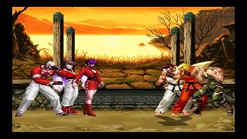 Team Orochi Vs Ryu Ken Guile - Highest Level Incredible Battle #mugen #fightinggames