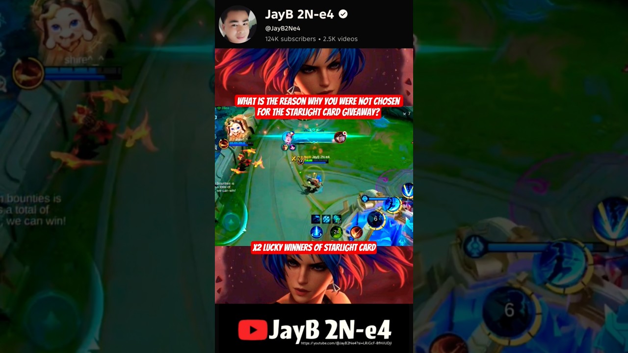 What is the reason why you were not chosen for the Starlight Card Giveaway? #mlbbdiamondscode #mlbb