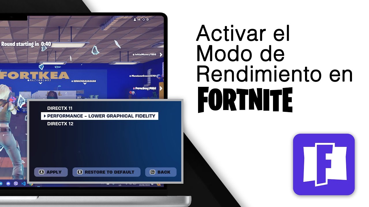 ¡Cómo Activar el Modo de Rendimiento en Fortnite! [Más FPS] - YouTube