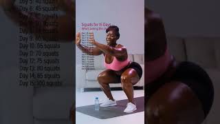 15 days squats challenge who has joined? #motivation #squats #workout #strongwomen