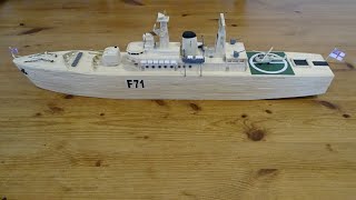 Leander Cl Frigate Matchstick Modelthe Build