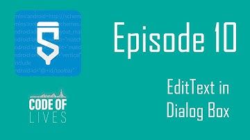 Episode 10   EditText in Dialog Box