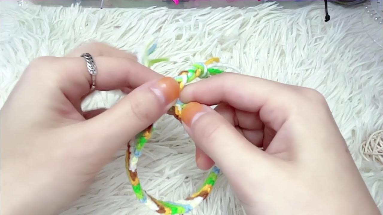 Rainbow Loom English - DRAGON SCALE BRACELET - Loom Bands, easy, how to,  DIY, Tutorial 