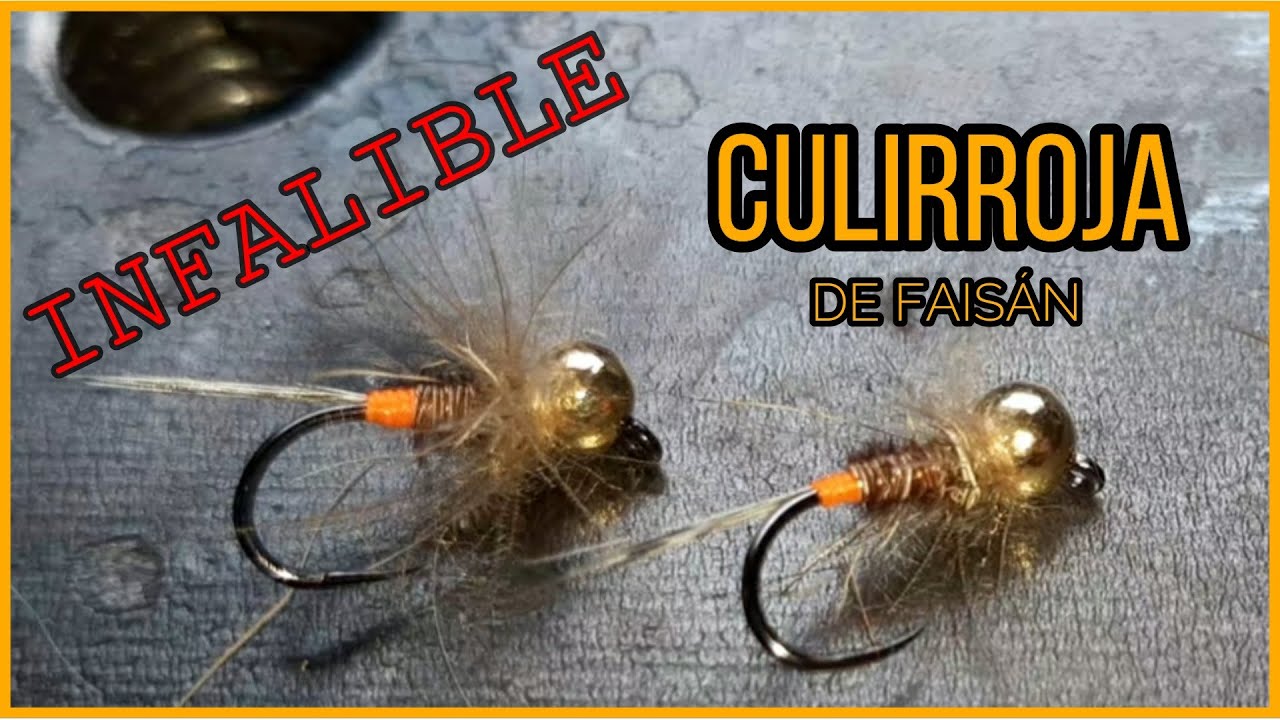 Montaje de ninfa culirroja de faisán. Ninfa infalible