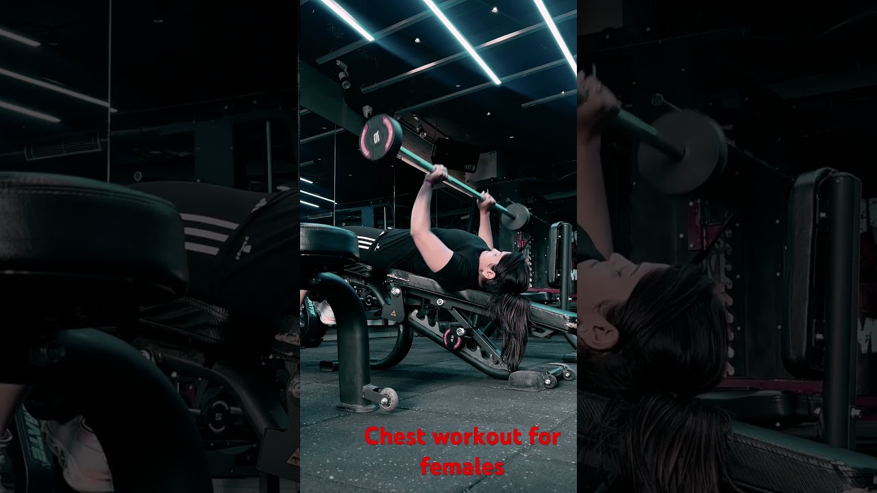 Chest workout for females 🏋🏻 
