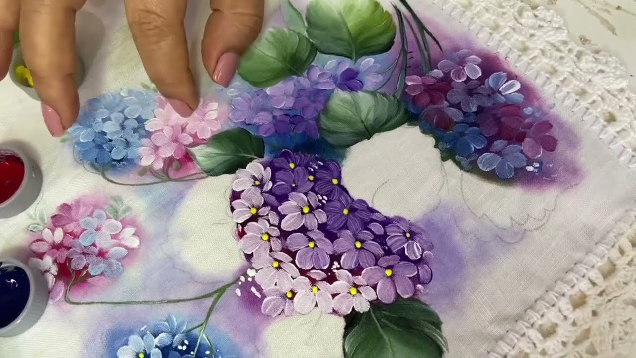 COMO PINTAR HORTENCIAS- CAFÉ COM ARTE #64