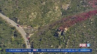 Crews Knock Down Small Brush Fire Sparked By Burning Vehicle