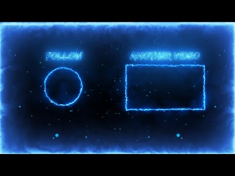 *FREE* ANIMATED OUTRO TEMPLATE + DOWNLOAD (NO COPYRIGHT) | BLUE OUTRO WITH PARTICLES FOR YOUTUBE